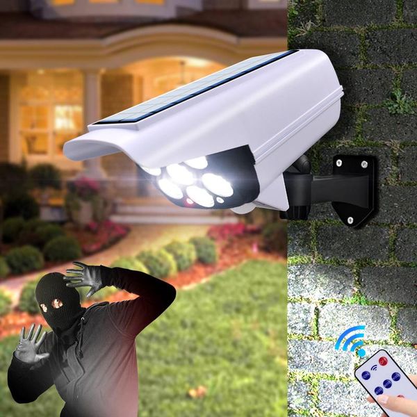 Solarwandleuchte Bewegungssensor Sicherheit Dummy Kamera Wireless Outdoor IP65 Waterdes 77 LED -Licht 3 -Modus für Hausgarten