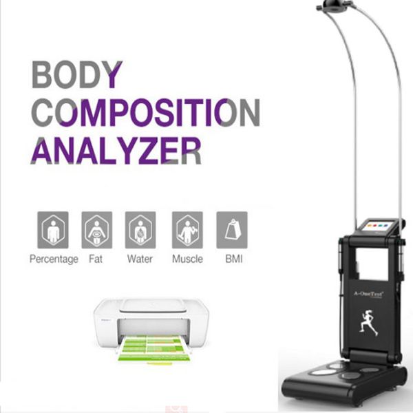 Elementos humanos Análise de altura Peso BMI Escala de composição corporal Analisador Máquina de diagnóstico de pele Sistema de gordura Equipamento de gordura Cellulate Analyze Instrumento