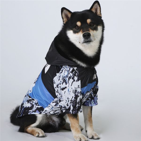Köpek giyim kıyafetleri küçük büyük s rüzgar paltosu için yağmurluk su geçirmez fransız bulldog kapşeri yüzü 221208