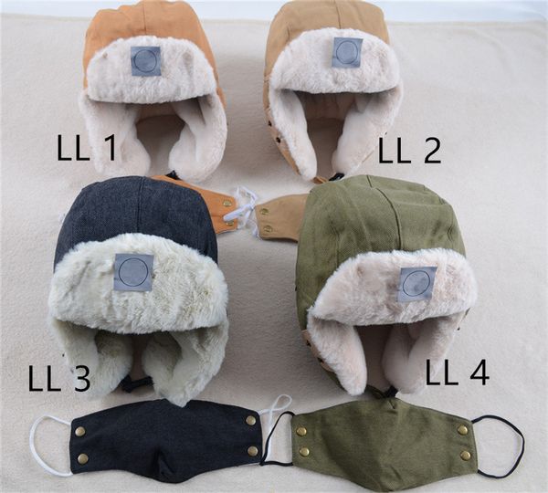 Berretti per cappelli Berretti per berretti lavorati a maglia unisex Set di maschere Cappelli per esterni Berretto per visiera per adulti Cappelli per donna Inverno caldo in lana da viaggio Copricapo casual Patchwork