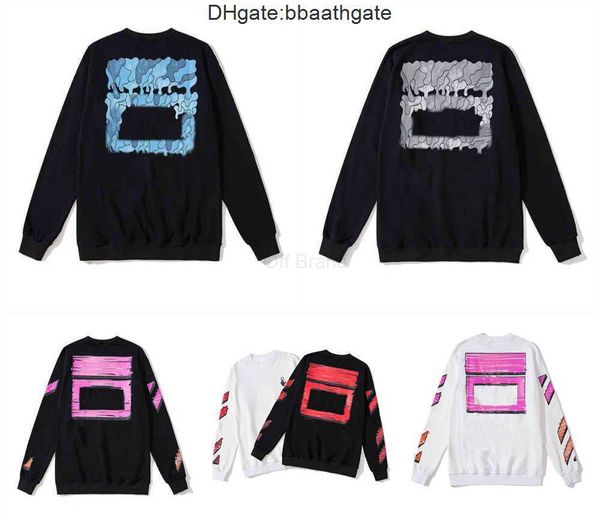 Moletons moletons de moletons %60 Off Sweater Trendy Sweater Painted Arrow Crow Stripe Logo Capuz e tops T camisetas S