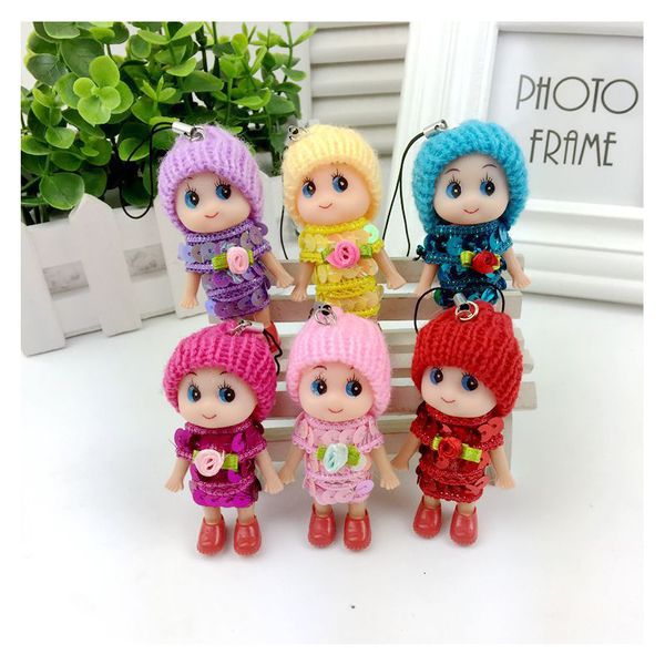 Bambole 5pcsset 8cm Little Kelly Confused Doll Princess Mini Simba Cute Baby Body Toys For Girls Regali per bambini 221208