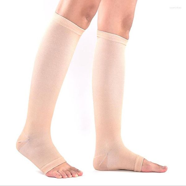 Мужские носки 2022 Женщины мужские мужские унисекс открытый ноги с высокой поддержкой ноги теплые чулки наружные чулки