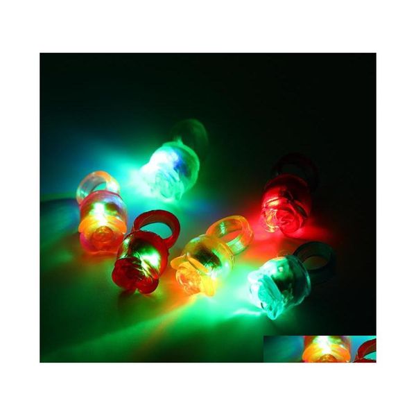 Andere Event-Party-Zubehör 500 Stück EST Cool LED-Leuchten blinkender Rosenring Rave blinkende weiche Fingerlichter Sn4626 Drop-Lieferung H Dhdku