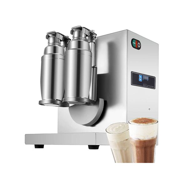 2022 estrusore alimentare Bubble Boba Tea Shaker 750ML Macchina per agitare il latte commerciale Doppia tazza Bevande domestiche Cocktail Processori di caffè