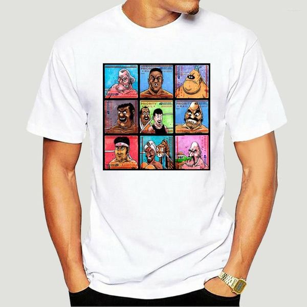 Magliette da uomo Summer Classic Gaming Video Game S Punch Out Poster T-shirt Abbigliamento casual Homme Euro Size-1597A