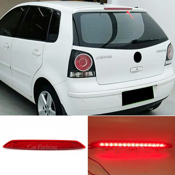 1PCS Светодиодный проектор третьего тормозного света задний красный хвостовой ламп для VW Polo IV MK4 9N 9N3 Хэтчбек 2002-2010