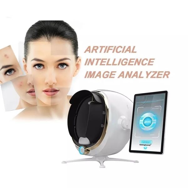 Sistema de diagn￳stico 2022 M￡quina de an￡lise 3D port￡til Facial UV LCD Wi -Fi Skin Skin Korean Lamp Scan Skin Analyzer Machines