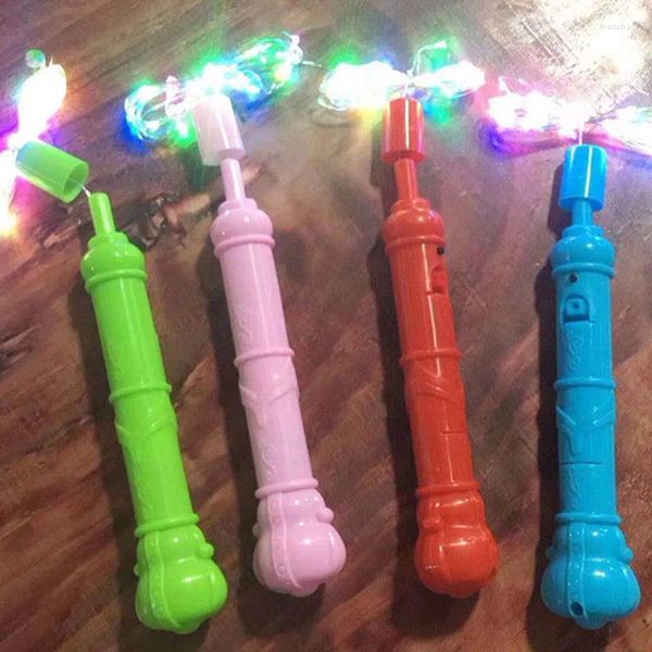 Decorazione per feste 3 pezzi Bobo Balloon Glow Sticks LED Palloncini trasparenti Accessori per matrimoni Compleanno Festival di Natale Forniture luminose