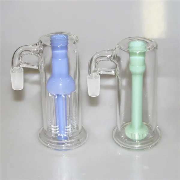 Geri dönüştürücü ashcatcher kül catcher cam bong su borusu sigara içme nargile bongs 14.4mm 14mm