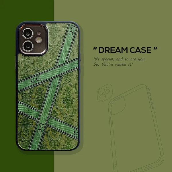 Deasigner Green Silicone Phone Caso para iPhone 14 13 Pro Max 12 mini 11 11Pro 14 Plus XR Xsmax Casa casual ajustada para iPhone com letras