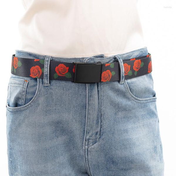 Cintos de tela vermelha Belt Homens e mulheres Moda Casual Design Trend Jeans Acessórios para Macacão Goth Punk Hip Hop Juventude