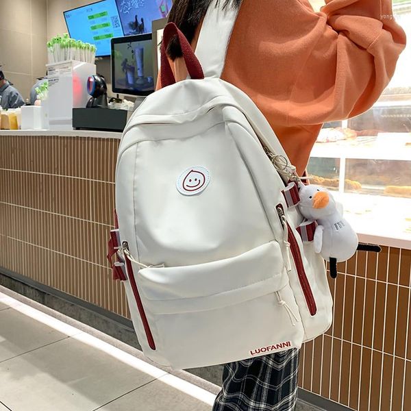 Zaino Borsa da scuola per libro femminile multitasche per ragazze adolescenti Studente Zaino da viaggio da donna di grande capacità