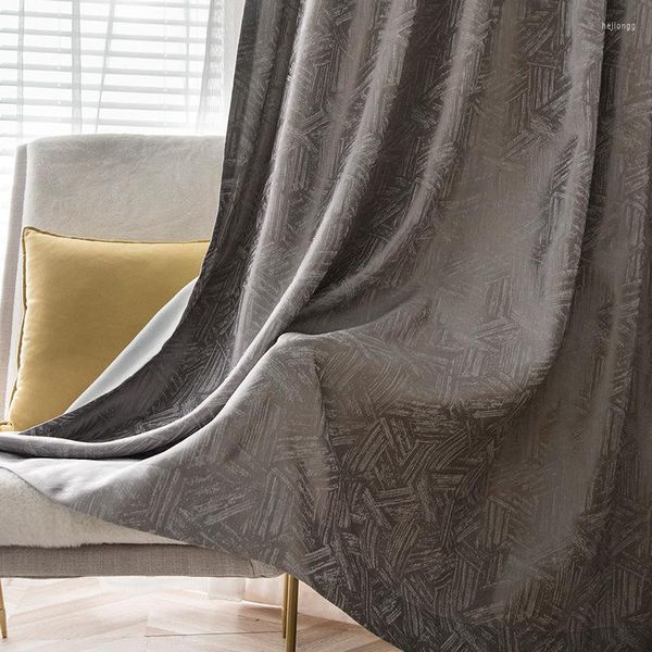 Vorhang, leicht, luxuriös, einfache Verdunkelungsvorhänge, Präzisions-Jacquard-Vorhänge, maßgeschneidert für Wohnzimmer, Esszimmer, Schlafzimmer