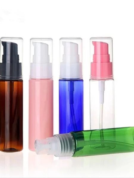 Flacone per lozione ricaricabile da 30 ml Flacone per pompa per shampoo in crema di plastica Contenitori cosmetici vuoti Bottiglia da viaggio per olio essenziale Cura della pelle
