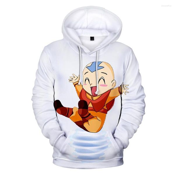 Felpe con cappuccio da uomo Stampa 3D Avatar The Last Airbender Felpa con cappuccio da uomo / donna Autunno Harajuku Anime Bambini Abbigliamento casual con cappuccio