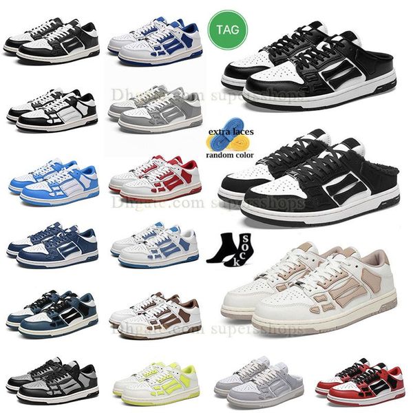 Skel Top Low Laufschuhe AIVIIRI Casual Bone Light Hot New Grau Schwarz Weiß Grün Lila Nvay Blau Flouresece Gelb Mode Herren Damen Original Sneakers Trainer