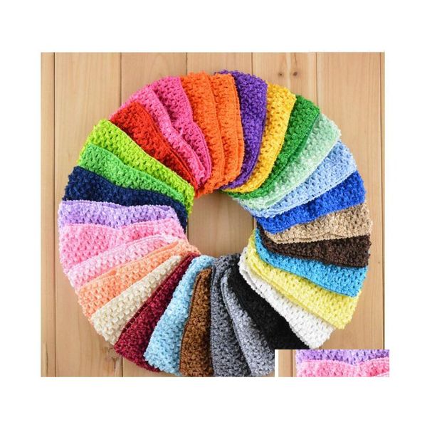 Hair Accessories 7Cm Baby Girl Crochet Tutu Tube Tops Chest Wrap Environmentally Friendly Korean Band Elastic Knitted Headband Drop Dh9By