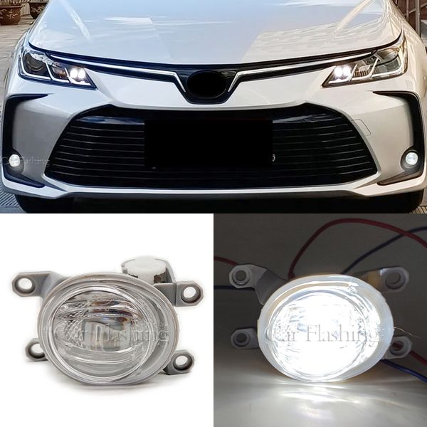 Luci di nebbia a LED per Toyota Corolla Levin 19-20 per Toyota Chr Yaris Hilux Revo Fortuner Corolla Cross 20-22 Lampade a nebbia DRL