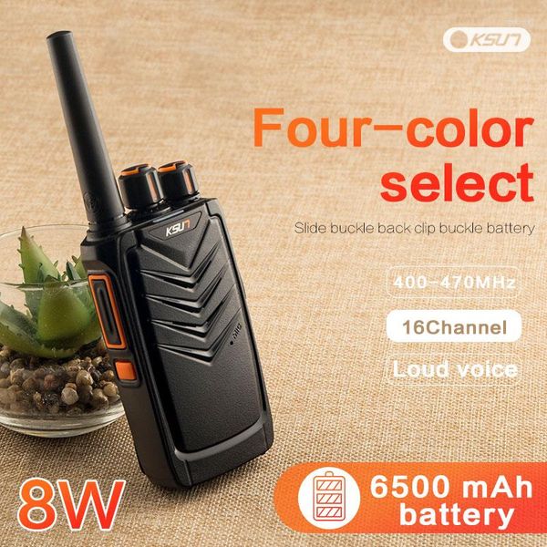 Walkie Talkie KSUN X30QH 8W Scanner per stazioni radio bidirezionali Cb Mobile Hf a lungo raggio