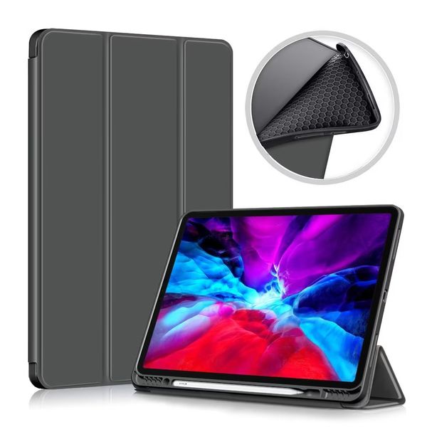 Tablet-PC-Hüllen für iPad Pro 12,9 Zoll 12,9 Zoll 2022 2021 Hülle PU-Leder Funda Stoßfeste Smart TPU-Abdeckung Auto-Sleep-Wake-Funktion