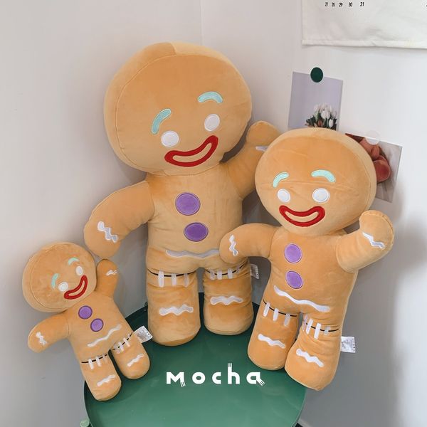 Plush Dolls Gingerbread Man Toy Baby Appease Doll Biscuits Pillow Car Seat Cushion Reindeer Home Decor Children Christmas Gift 221208