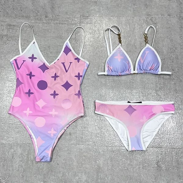 Bikinis Damen-Bikini-Sets Sexy Designer-Badeanzug-Bikini-Damenschwimmen Briefbedruckter geteilter Badeanzug Riemchen-Damen-Biki-Set S-XL