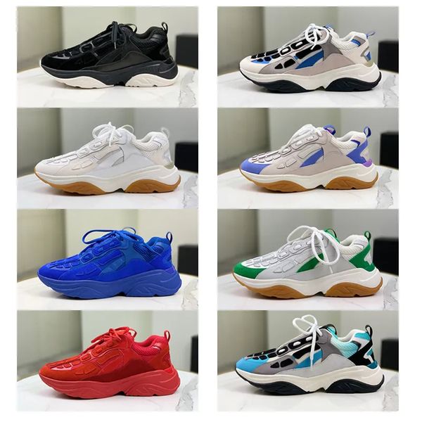 2023 Imiri Schuhe Skelettknochen Freizeitschuhe 21FW Runway Skel Top Low High- Männer Frauen US11 Basketball Laufen Schwarz Weiß Schnürleder Sneakers