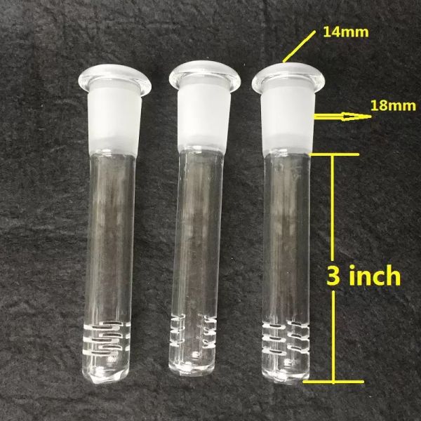 En kaliteli 18.8mm cam sigara boruları Downstem difüzör/Reduduer Aksesuar Petrol Teçhizatları için Cam Su Bongs 6 Kesikli