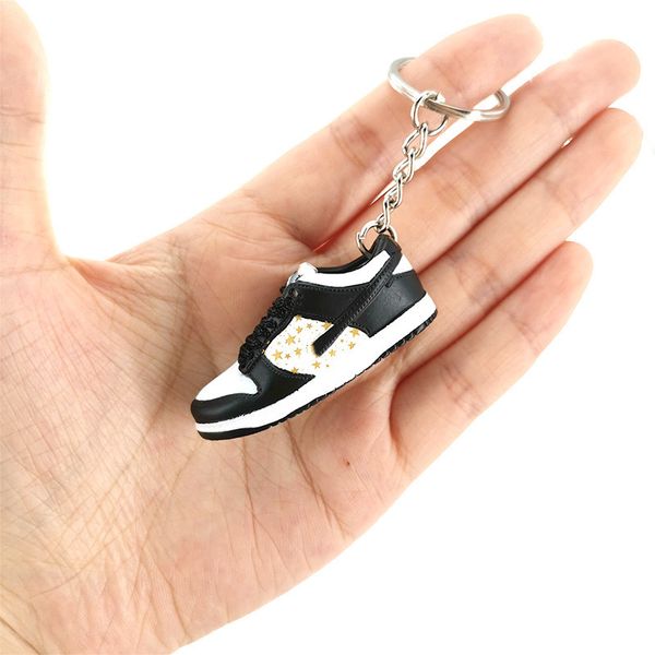Brand 3D Basketball Shoes Chain cadeia da moda t￪nis de festas de molde de molde Mini Toy Toy Shoes Pingente
