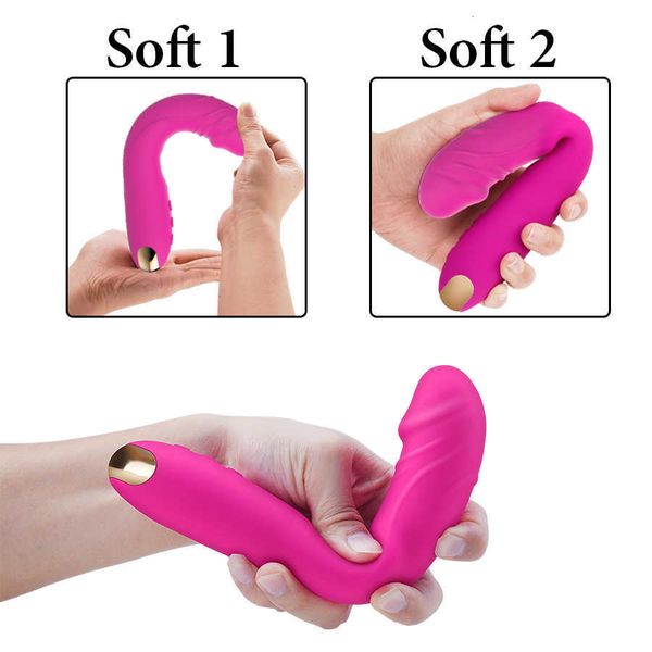 Sexspielzeug Massagegerät Vibrator FLXUR Verlängerter Dildo für Frauen Vagina Klitoris Massarger Erotikspielzeug Weiches Hautgefühl Produkte Erwachsene J1XG