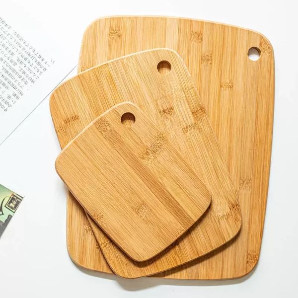 Трехсекционная сета Home Kitchen Bound Mini Fruit Specting Board Небольшой бамбук и дровяная режущая панель оптом