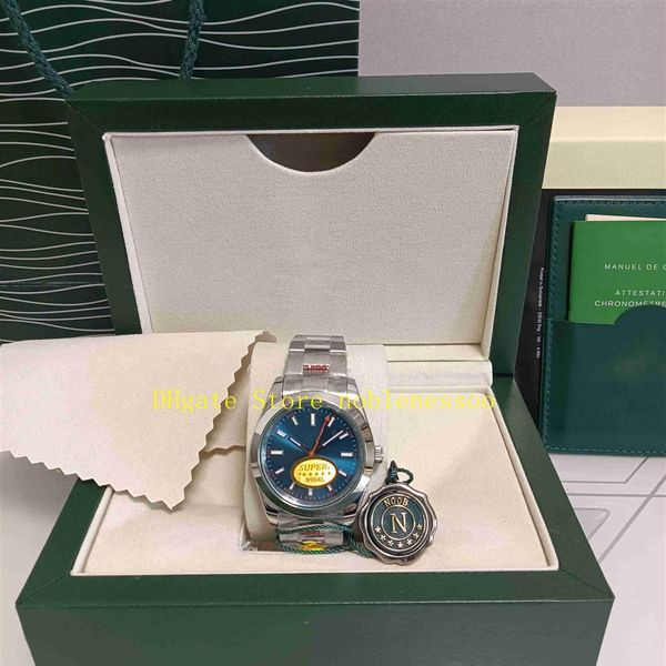 2 colori nella scatola originale N Factory 904L Steel 116400GV Orologi Mens 40mm ETA 2813 Movimento Blu Verde Quadrante Nero 116400 NoobF Autom274n