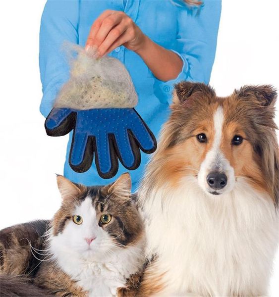 Articoli per animali domestici Spazzola per cani e gatti Pettine Spazzole per la pulizia dei capelli Comodo guanto da massaggio Guanti in silicone per il bagno degli animali domestici Accessori per la toelettatura dei cani