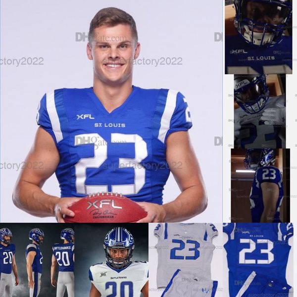 Camisas de futebol 2023 St. BattleHawks Jersey Nick Fitzgerald AJ McCarron Nick Tiano Mataeo Durant Brian Hill Kareem Walker Marcell Ateman Hakeem Butler