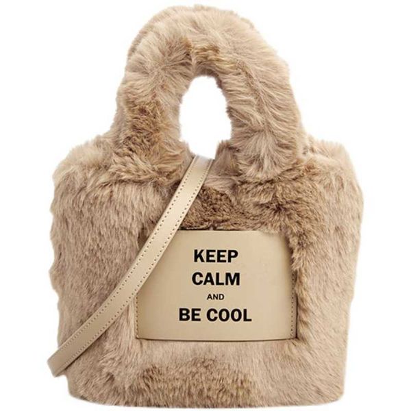 Tasche Weibliche 2022 Herbst und Winter Neue Mode Plüsch Eimer Plüsch Tasche Hohe Qualität hand Schräge Straddle Schulter Tasche