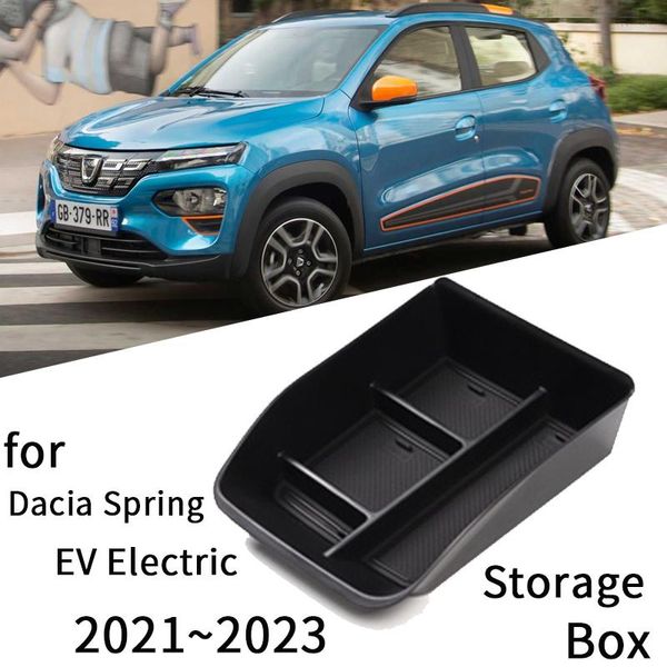 Car Organizer Per Dacia Spring EV Electric 2022 Accessori 2023 1SET Supporto per scatola di immagazzinaggio del bracciolo della console centrale interno