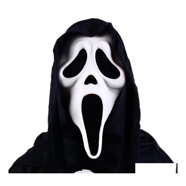 Maschere per feste Maschera da scheletro di Halloween Horror Carnevale Masquerade Cosplay Adt Fl Casco spaventoso Rra4556 Consegna a domicilio Homefavor Dhuom