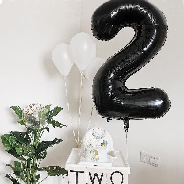 Decorazione per feste Palloncini con numeri grandi da 40 pollici Palloncini gonfiabili Palloncino a elio Compleanno Anniversario Decorazioni per festival Baby Shower Giocattolo per bambini