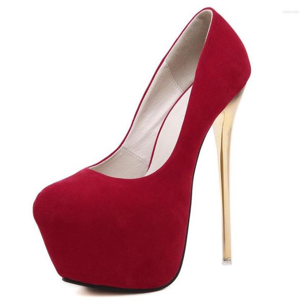 Отсуть туфли 2022 мода Большой размер 42 43 44 45 Сексуальные насосы свадьба Женщины Фетиш Краткая женщина на высоком каблуке Стриптизерша 16 см.