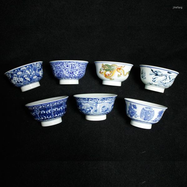 Ciotole Jingdezhen Blu E Bianco 4.3 Pollici Ciotola Di Riso Stoviglie Cinese Tradizionale Ceramica Porcellana Zuppa Di Melograno