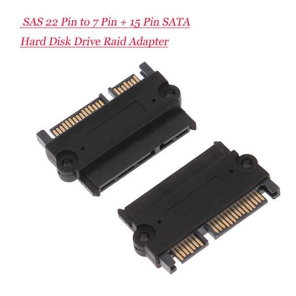 6Gbps SFF 8482 SAS a SATA Convertitore adattatore per computer angolare Testa diritta Durevole portatile per PC