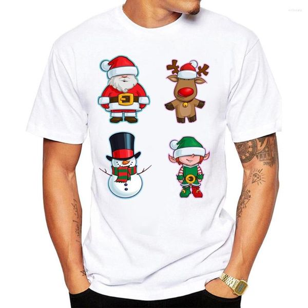 Erkek Tişörtleri 2022 Erkekler Komik Gömlek Moda Elf Ren Geyiği Noel Işıkları Santa Stormtrooper T-Shirt Kabul Edin