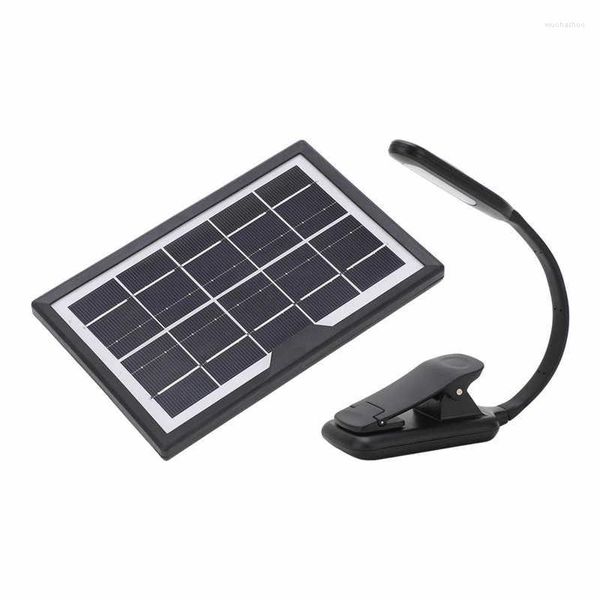 Tischlampen Solarlade-Schreibtischlampe Clip-on-Buchleuchte Hohe Effizienz mit 3,7 V 600 mAh Batterie für Arbeitszimmer