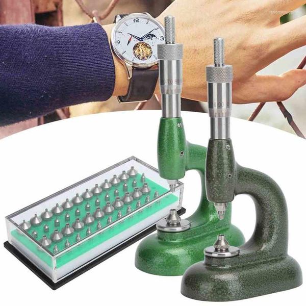 Kit di riparazione dell'orologio Strumento di regolazione della gemma della macchina dell'applicatore dell'incastonatura del diamante del strass dei gioielli con il corredo di 46 fori