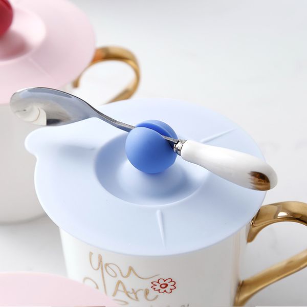 Forniture per feste Copri tazza in silicone a 3 colori Coperchio antipolvere multiuso per tazza da tè a prova di perdite