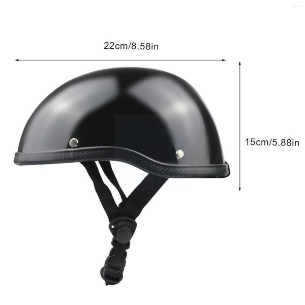 Caschi Moto 1 Pz Retro Personalità Stile Tedesco Mezzo Casco Per Uomo Donna Racer Scooter Vintage ABS Brillante Opaco Bicicletta Hel M4C8