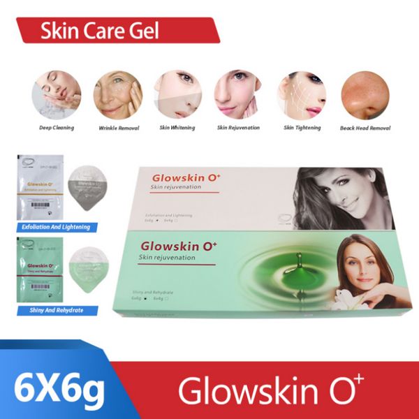 Живопитая кожа с животом на талию светятся Glowskin O Gel Bubber для глубокой очистки морщин