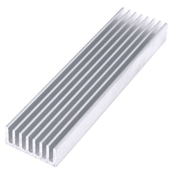 Dissipatore di calore in alluminio estruso per LED ad alta potenza IC CHIP RAIDATOR RAIDATOR COLLEGGIO DI COLPEGGIO DI GRISTRA DRIVE 100 25 10 mm