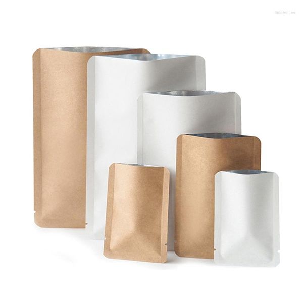 Aufbewahrungsbeutel, dickes Kraftpapier, oben offene Verpackung, Lebensmittelpulver, Flüssigkeit, flache Aluminiumfolie, innen heißversiegelbare Verpackungsbeutel